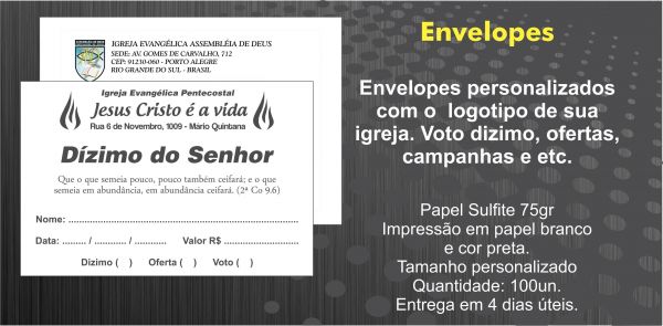 Envelopes Personalizados